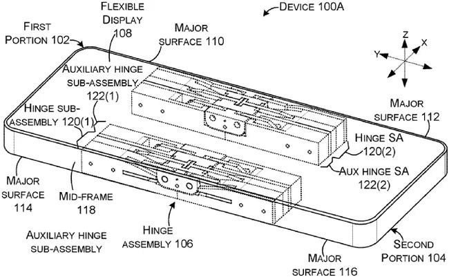 微软新铰链专利曝光：曾探索可折叠翻盖智能手机设计__微软新铰链专利曝光：曾探索可折叠翻盖智能手机设计